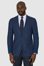 Load image into Gallery viewer, New Suitsupply Havana Navy Check Wool, Silk, Cashmere Blazer - Size 38R
