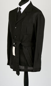 New Suitsupply Sahara Black Pure Linen Safari Jacket - Size 36R, 38R, 40R, 42R, 44R, 46R and 48R