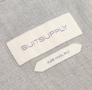 New Suitsupply Havana Light Gray Pure Wool Spring 4 Ply Unlined Suit - Size 36R and 44R