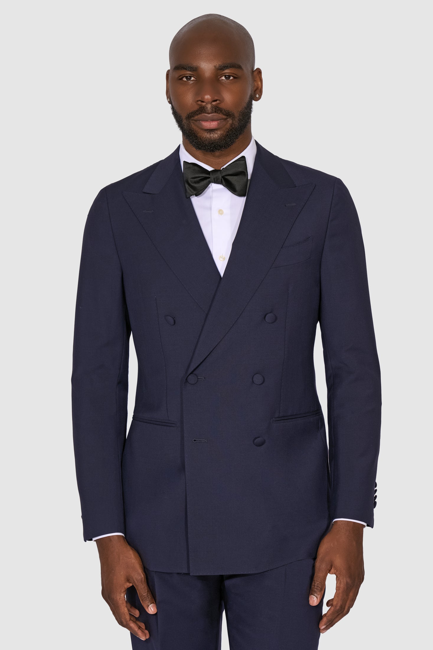 New Suitsupply Havana Navy Blue Wool and Mohair DB Tuxedo - Size 36S, 36R, 42S, 42R, 42L, 44S, 44R