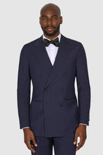 Load image into Gallery viewer, New Suitsupply Havana Navy Blue Wool and Mohair DB Tuxedo - Size 36S, 36R, 42S, 42R, 42L, 44S, 44R