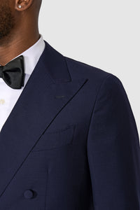 New Suitsupply Havana Navy Blue Wool and Mohair DB Tuxedo - Size 36S, 36R, 42S, 42R, 42L, 44S, 44R