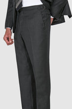 Load image into Gallery viewer, New SUITREVIEW Elmhurst Charcoal All Season Super 110s Wide Peak Suit - Size 36R and 42R (Other Sizes Special Order)