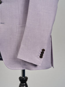 New Suitsupply Havana Lilac Wool, Silk, Linen, Cashmere Wide Lapel Blazer - Size 40L