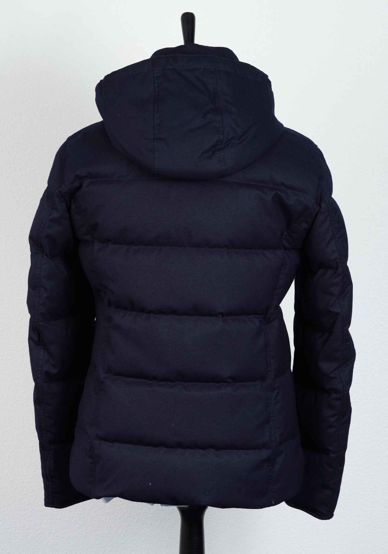 New Suitsupply Orlando Navy Blue Wool and Polyurethane Down Jacket